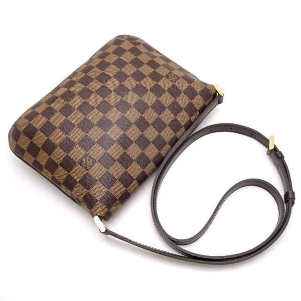 4 Louis Vuitton Damier Musette Tango Long Shoulder Ebene Brown