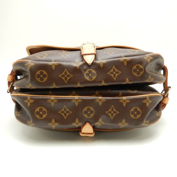 4 Louis Vuitton Monogram Saumur 30 Brown Diagonal Shoulder Bag