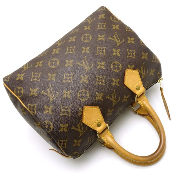 4 Louis Vuitton Monogram Speedy 25 Brown Mini Boston Bag