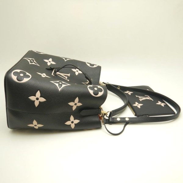 4 Louis Vuitton Emplant NeoNoe MM Black Beige 2WAY Bag