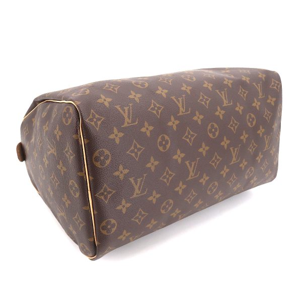 4 Louis Vuitton Monogram Speedy 35 Hand Bag Brown