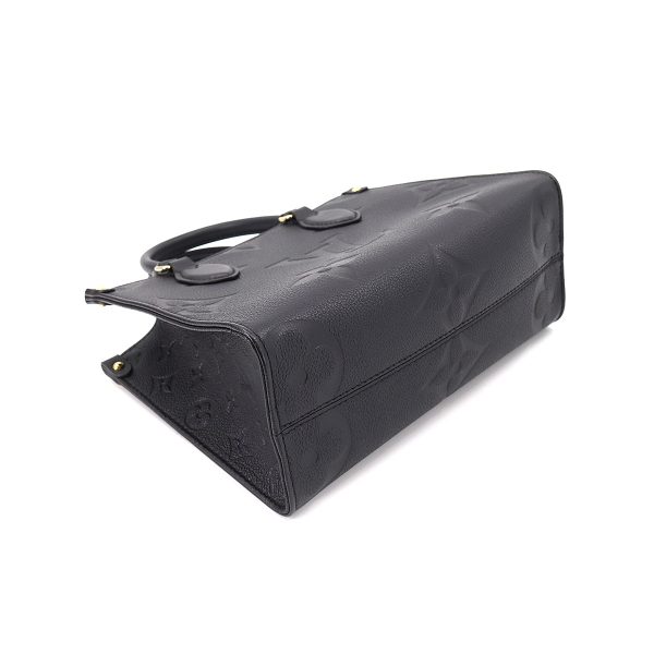 4 Louis Vuitton Monogram Emplant Onthego PM 2 Way Tote Shoulder Bag Noir