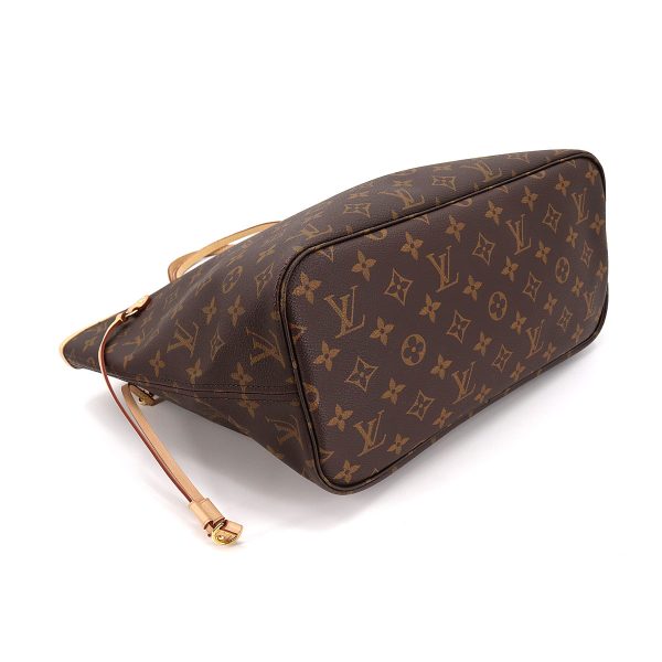 4 Louis Vuitton Monogram Neverfull MM Tote Bag Brown