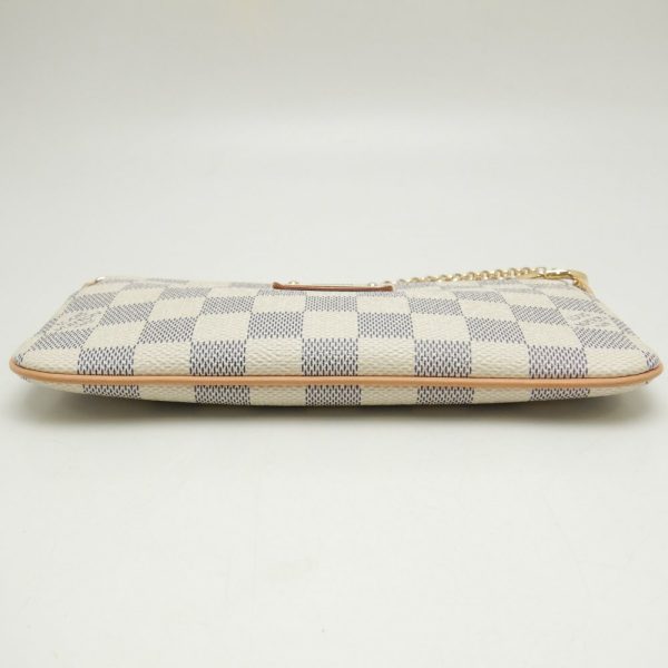 4 Louis Vuitton Damier Azur Pochette Mila MM Accessory Pouch