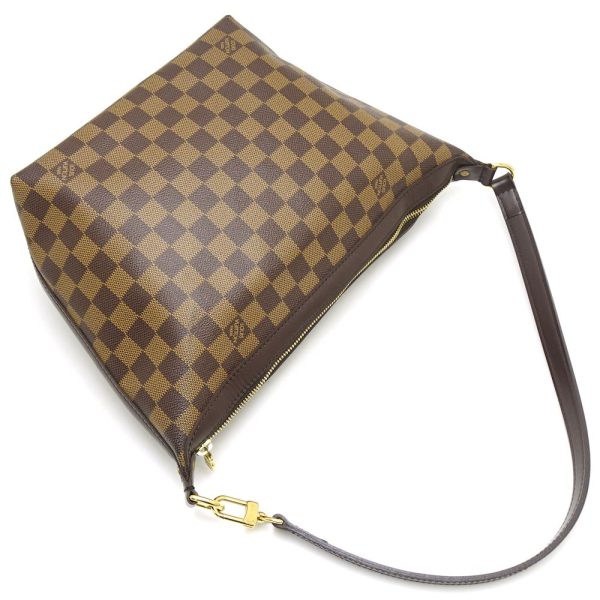 4 Louis Vuitton Damier Irovo MM Ebene Shoulder Bag Brown