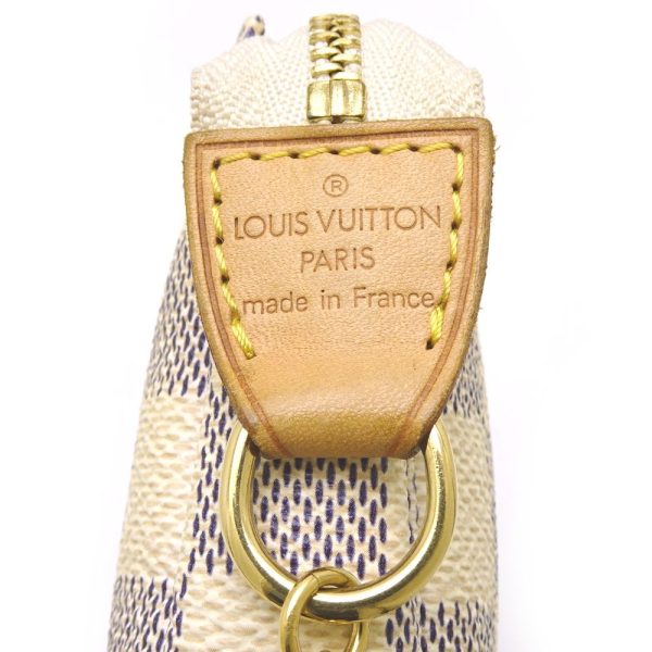 4 Louis Vuitton Damier Azur Mini Pochette Accessoire Accessory Pouch