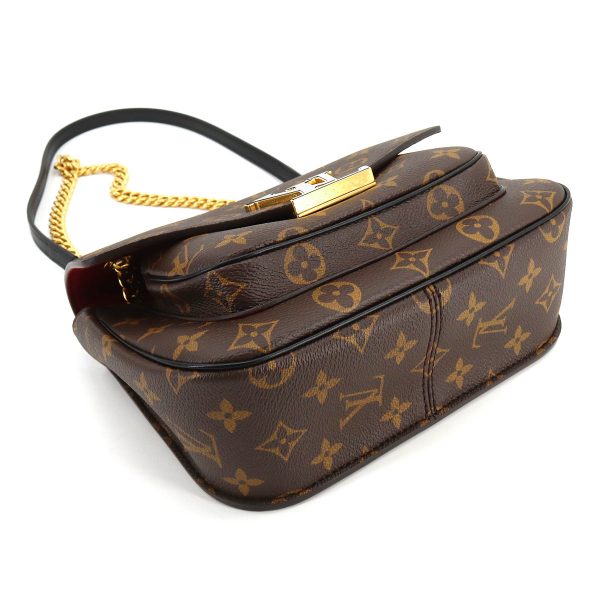 4 Louis Vuitton Monogram Passy Chain Shoulder Bag Brown Black