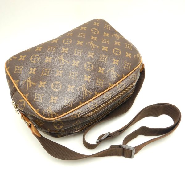 4 Louis Vuitton Monogram Reporter PM Brown Diagonal Shoulder