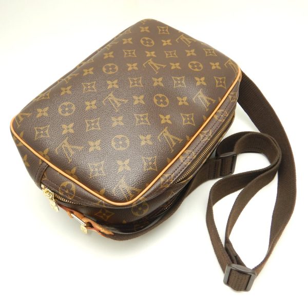 4 Louis Vuitton Monogram Reporter PM Brown