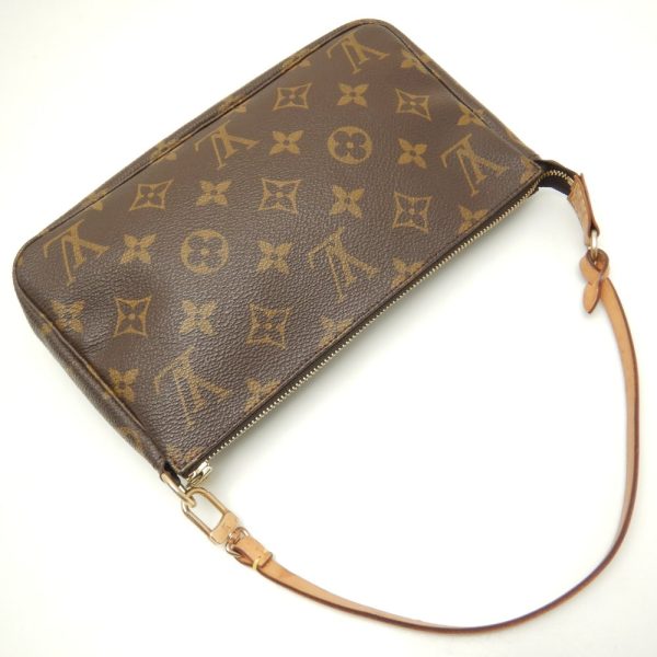 4 Louis Vuitton Monogram Pochette Accessoire Brown