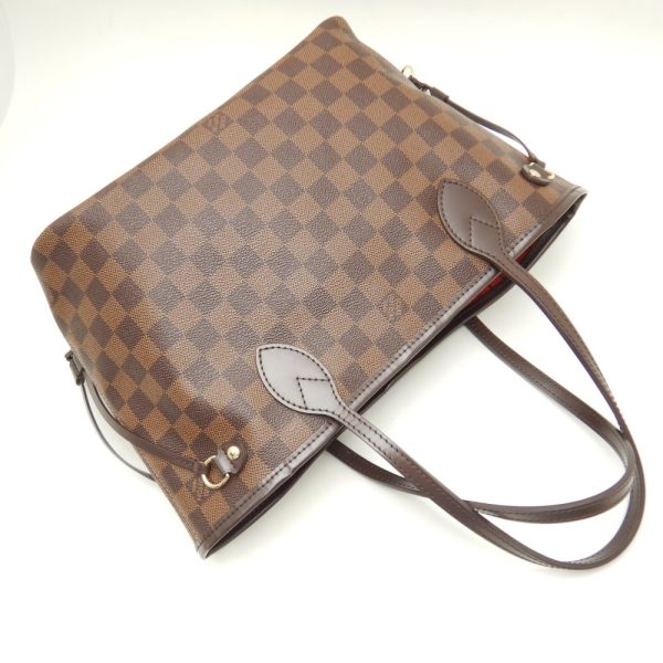 4 Louis Vuitton Damier Neverfull PM Ebene Tote Bag Brown