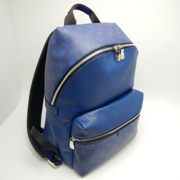 4 Louis Vuitton Discovery Backpack Cobalt Taiga Monogram Blue