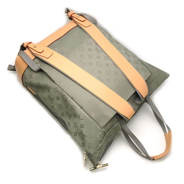 4 Louis Vuitton Monogram Titanium Zipped Tote Bag Backpack