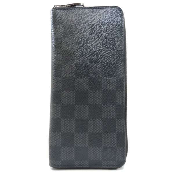 45314294 1 Louis Vuitton Zippy Vertical Damier Graphite Long Wallet