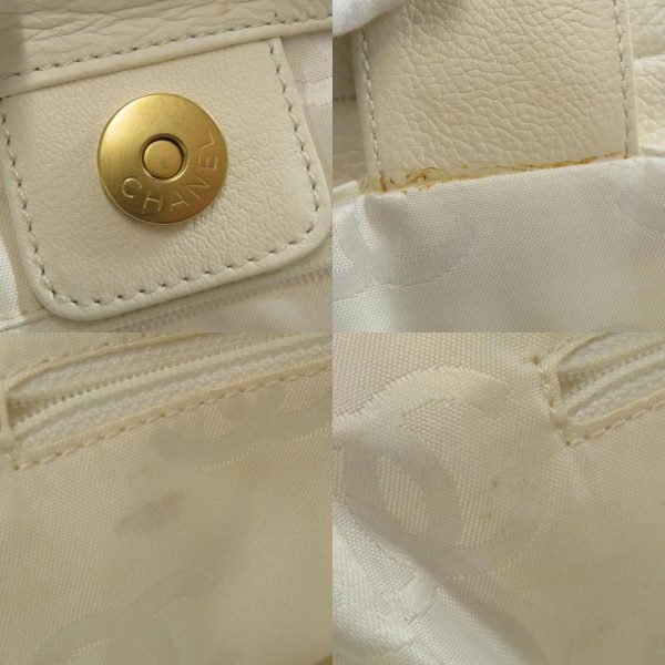 45514062 9 combine Chanel Cocomark Handbag Leather White