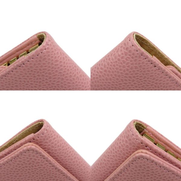 45514182 10 combine Chanel Cocomark Key Case Caviar Skin Pink