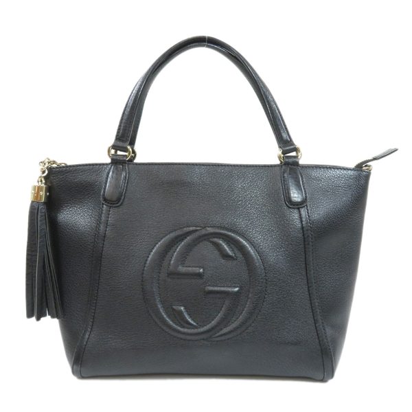 45514286 1 Gucci Soho Handbag Leather Ladies Black