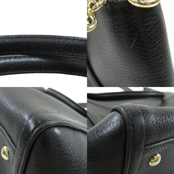 45514286 12 combine Gucci Soho Handbag Leather Ladies Black