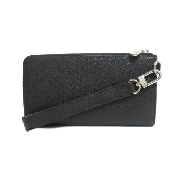 45614315 2 Louis Vuitton Zippy Dragonne Taiga Long Wallet Black Leather