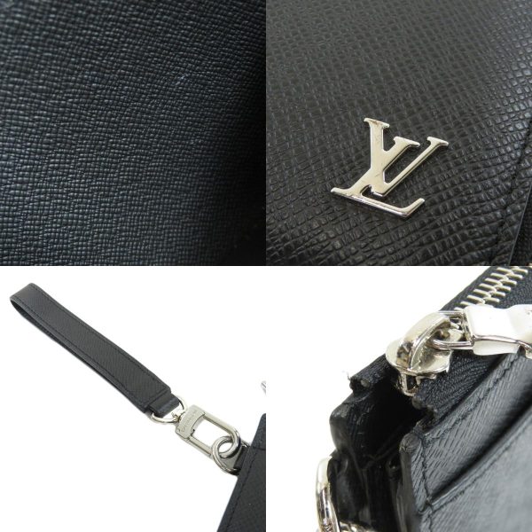 45614315 9 combine Louis Vuitton Zippy Dragonne Taiga Long Wallet Black Leather