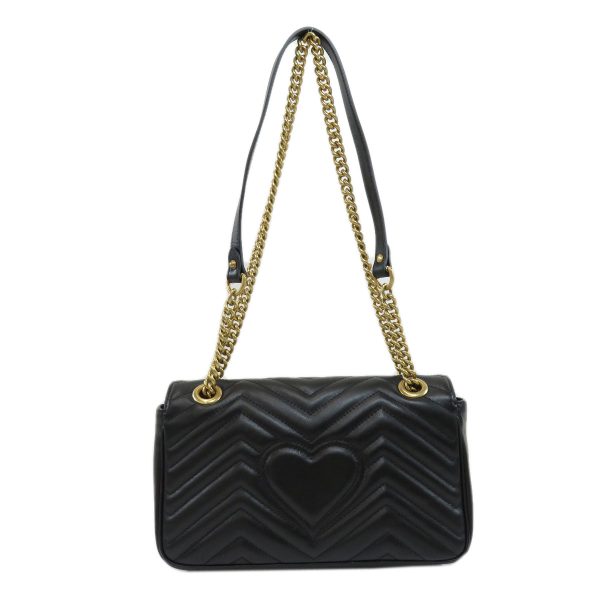 45714019 2 Gucci GG Marmont Quilted Small Shoulder Bag Leather Ladies Black