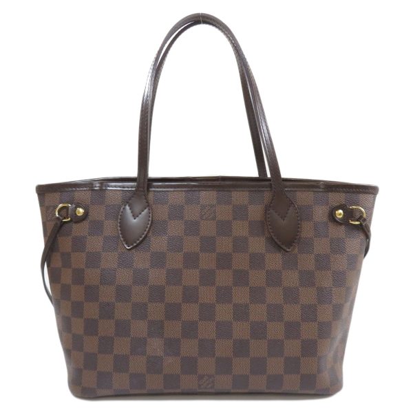 45714065 2 Louis Vuitton Neverfull PM Damier Ebene Tote Bag