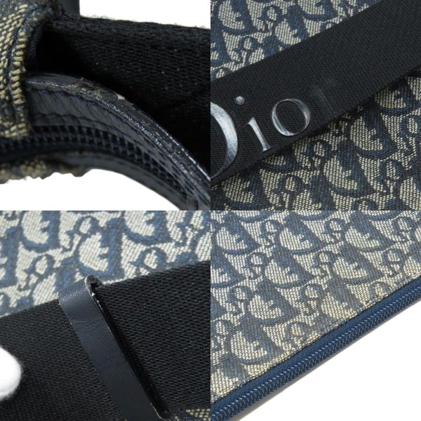 45714219 12 combine Christian Dior Trotter Shoulder Bag Canvas Navy