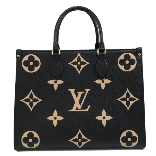 45714425 2 Louis Vuitton On The Go MM Amplant Bicolor Monogram Tote Bag