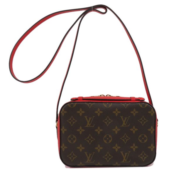 45714437 2 Louis Vuitton Saintonge Shoulder Bag Monogram Canvas Red