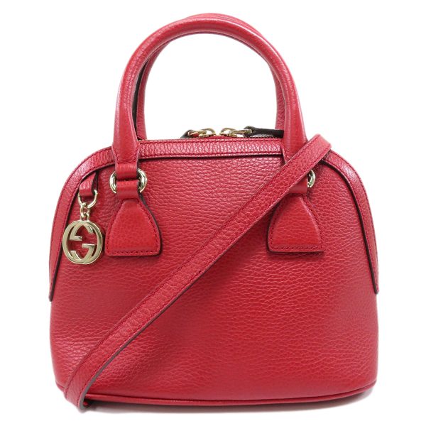 45714491 1 Gucci Outlet 2way Handbag Leather Ladies Red