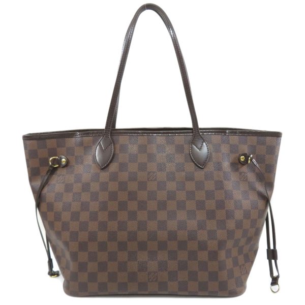 45714511 2 Louis Vuitton Neverfull MM Damier Ebene Tote Bag Canvas