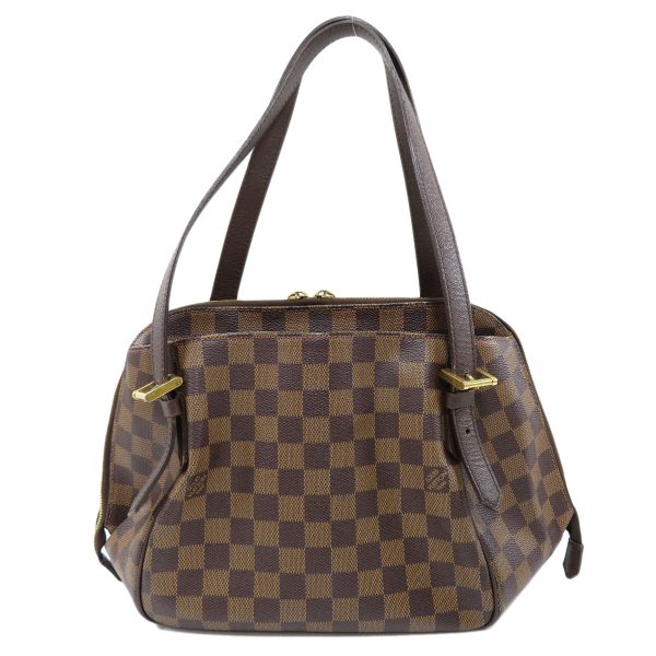 45714566 1 Louis Vuitton Belem MM Damier Ebene Handbag Canvas