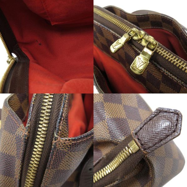 45714566 11 combine Louis Vuitton Belem MM Damier Ebene Handbag Canvas