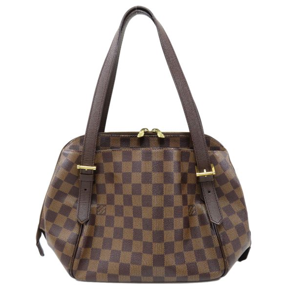 45714566 2 Louis Vuitton Belem MM Damier Ebene Handbag Canvas