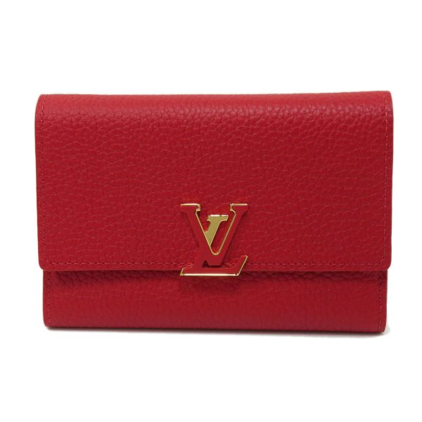 45714632 1 Louis Vuitton Portefeuille Capucines Compact Bifold Wallet Taurillon Leather