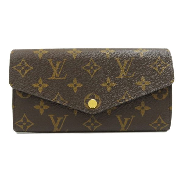 45714652 1 Louis Vuitton Portefeuille Sarah Monogram Canvas Long Wallet