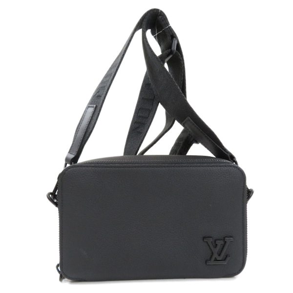 45715021 1 Louis Vuitton Alpha Wearable Wallet Shoulder Bag Leather Black