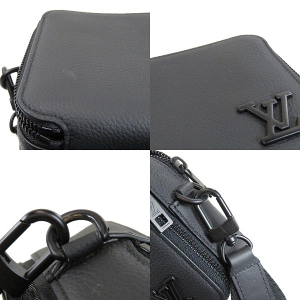 45715021 11 combine Louis Vuitton Alpha Wearable Wallet Shoulder Bag Leather Black