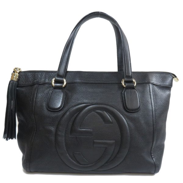 45715026 1 Gucci Soho Handbag Leather Black