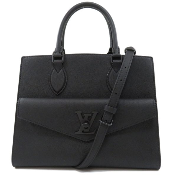 45720010 1 Louis Vuitton Lock Me Tote PM Leather Handbag Noir