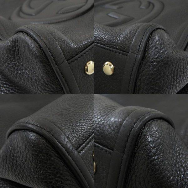 45817087 13 combine Gucci Interlocking Handbag Leather Black