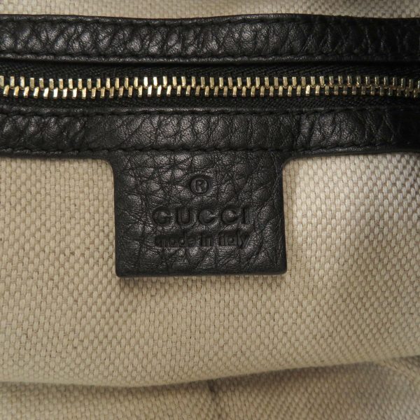 45817087 6 Gucci Interlocking Handbag Leather Black