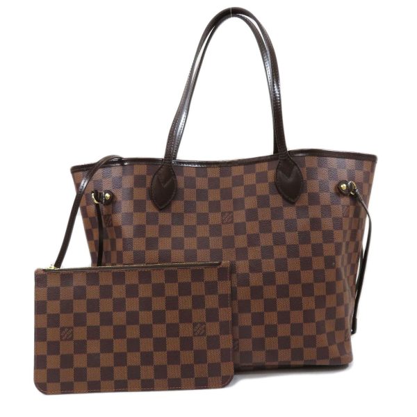 45818021 1 Louis Vuitton Neverfull MM Damier Ebene Tote Bag Canvas