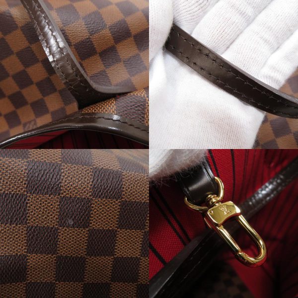 45818021 12 combine Louis Vuitton Neverfull MM Damier Ebene Tote Bag Canvas