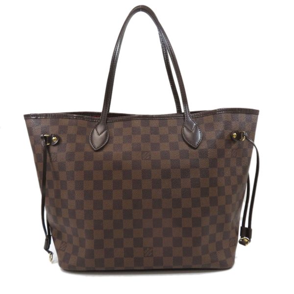 45820181 2 Louis Vuitton Neverfull MM Damier Ebene Tote Bag Canvas