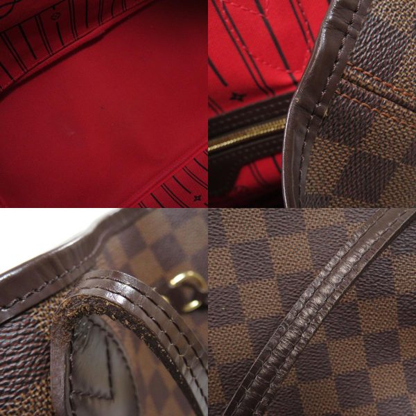 45820181 8 combine Louis Vuitton Neverfull MM Damier Ebene Tote Bag Canvas