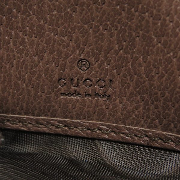 45902018 6 Gucci Round Zipper GG Sherry Line Long Wallet With Coin Purse Leather