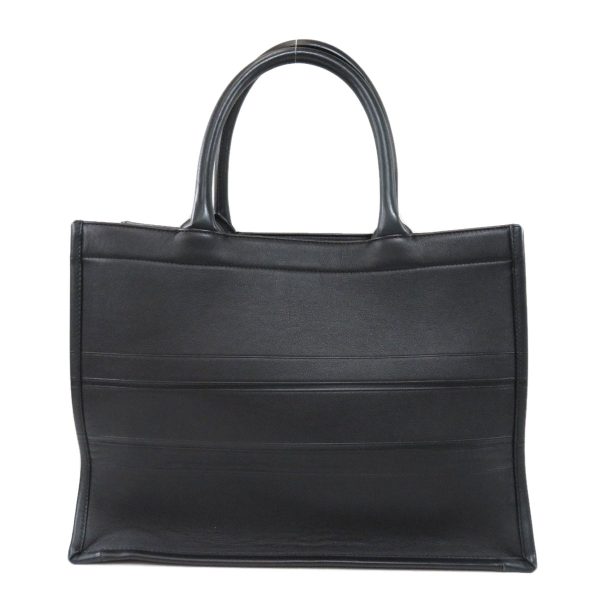 45914170 2 Christian Dior Book Tote Bag Calf Black