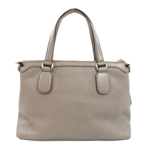 45914546 2 Gucci Soho Shoulder Bag Calf Leather Beige