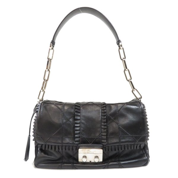 46112342 1 Christian Dior New Rock Handbag Lambskin Black